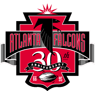 Atlanta Falcons 1995 Anniversary Logo iron on paper